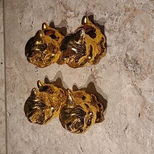 Set of 4 ceramic decorative kittens